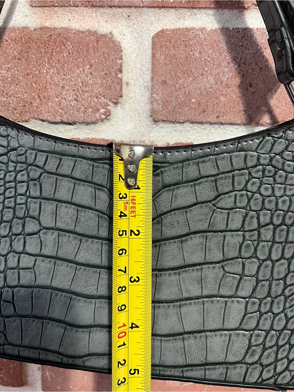 French Connection Croc-Embossed Shoulder Bag - Picture 5 of 9